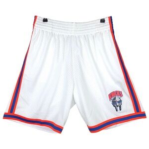 MF Doom New York Knicks Mitchell & Ness NBA Large Jersey Shorts White NWT